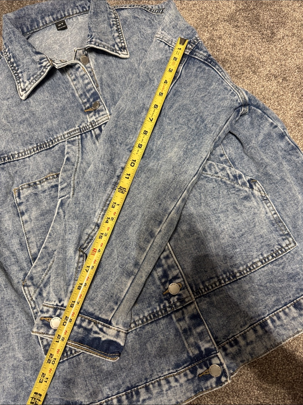 Light Wash Denim Jacket - Picture 6 of 9